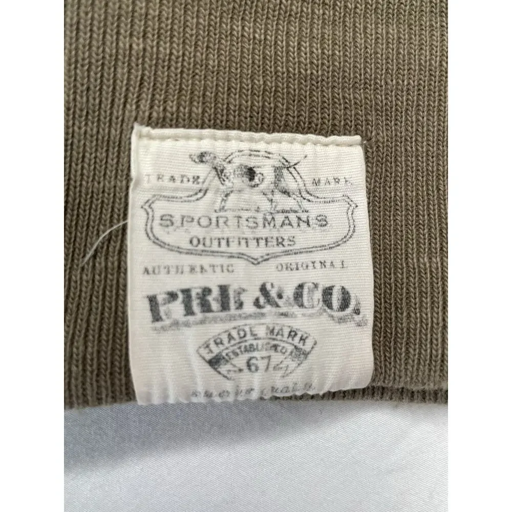 Polo Ralph Lauren Sportsman Sweatshirt Men's XL Army Green Thermal Lined Crewnec